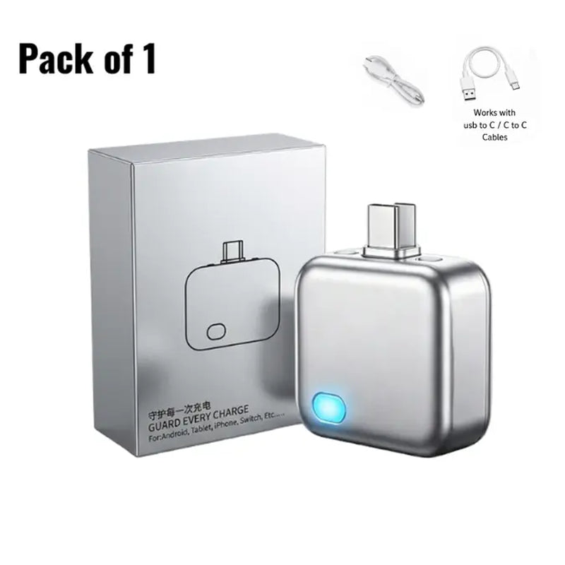 140W Physical Disconnect Battery Guard with Auto and Self Eject Charger, Smart Auto-Stop Charging Accessory for Mobile Devices, Anti-Overcharge Protection for Safe Overnight Charging, Universal Compatibility for Phones, Laptops, and Tablets, Ideal Mother’s Day Gift
