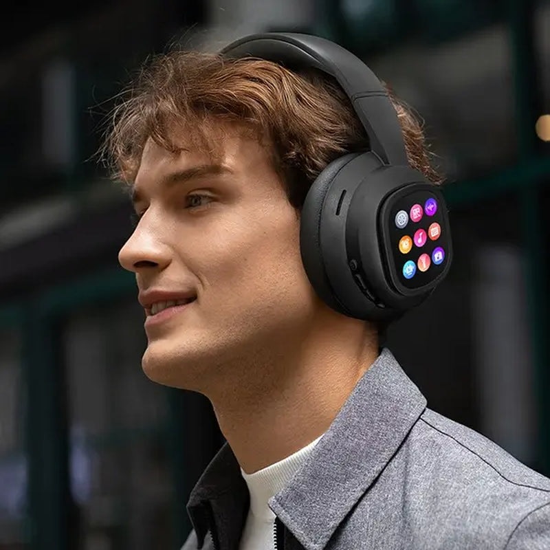 Unleash Your Sound: Wireless Bluetooth Over-Ear Headphones with 100-Hour Battery Life, Touchscreen Control, and Enhanced Bass