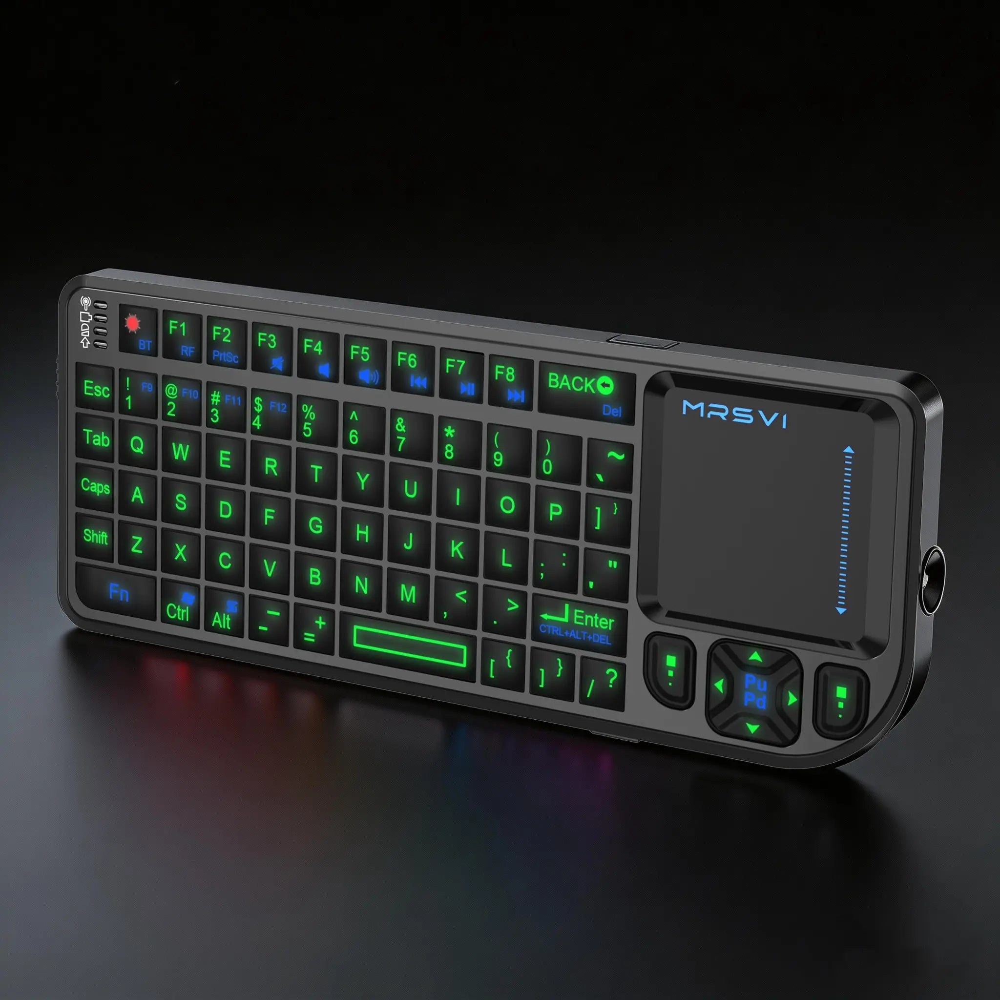 Elevate Your Home Entertainment with the Compact Wireless Bluetooth Keyboard Featuring Touchpad and RGB Backlighting