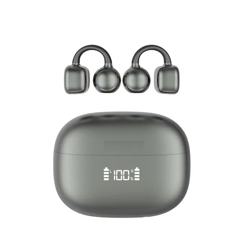 PAXA C7 Wireless Earphones with Clip-On Design, Enhanced Panoramic Sound, Comfortable Fit, and IPX5 Waterproof Rating for Work and Fitness