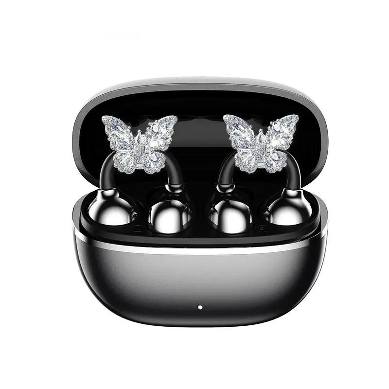 PAXA C7 Wireless Earphones with Clip-On Design, Enhanced Panoramic Sound, Comfortable Fit, and IPX5 Waterproof Rating for Work and Fitness
