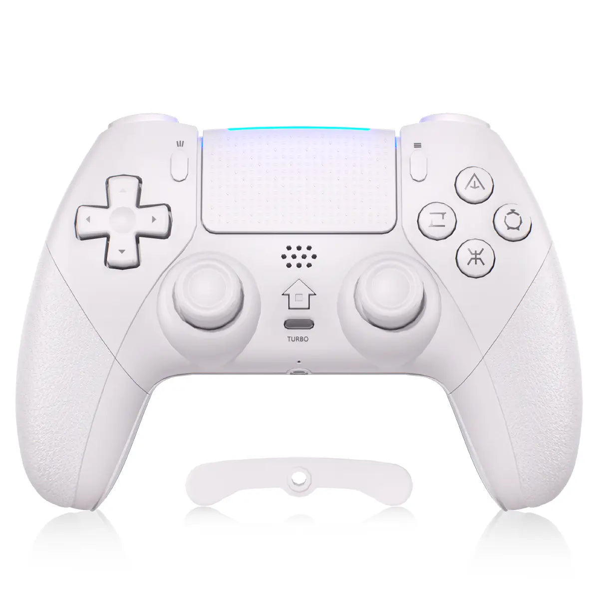 Wireless Precision Controller for PS5 and PC – Programmable Macro Back Buttons, 6-Axis Gyroscope, Dual Vibration, Turbo Function, Touchpad, Bluetooth 5.0, and 3.5mm Audio Jack with Microphone Support