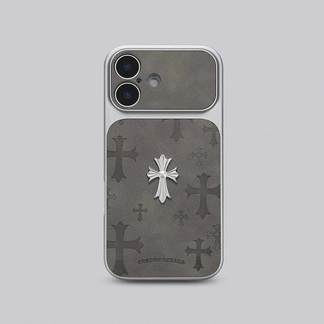 Premium Leather Cross-Pattern Phone Case for iPhone 13/14/15/16/17/Pro/Max | 3D Vintage Design | Shockproof and Drop Protection | Unisex Stylish Protective Cover | Ideal Gift Option