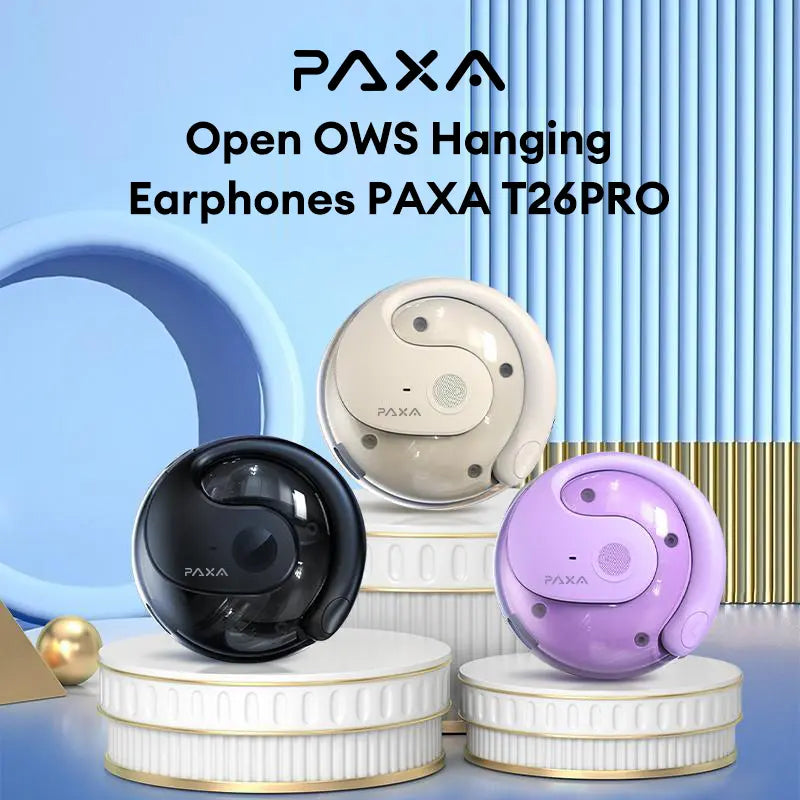 PAXA T26 Pro Wireless Earbuds - Premium Bluetooth Earbuds with Superior Sound Quality for Music and Phone Calls, Sport Headsets Featuring Noise-Canceling Microphone