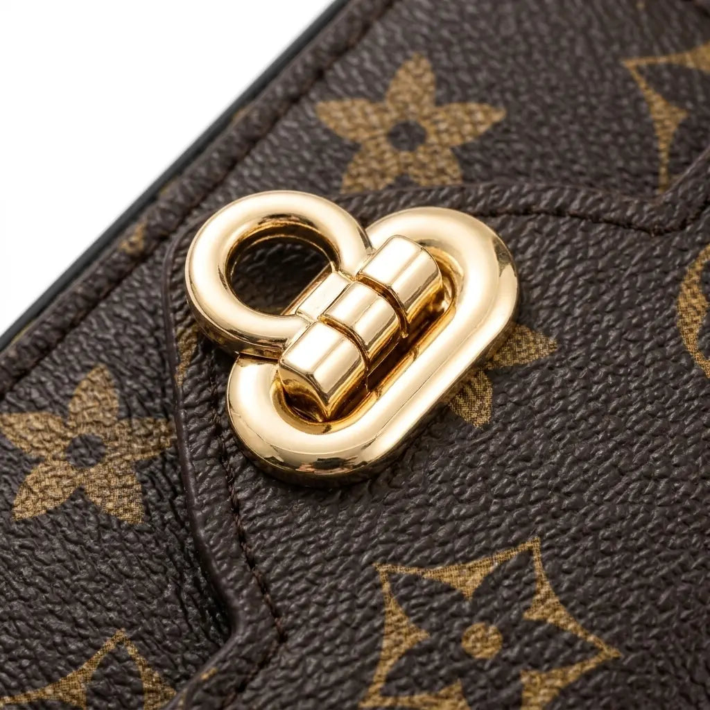 Chic Luxury Phone Wallet Case for iPhone 17 Pro Max - Stylish Brown Bear Keychain & Convenient Shoulder Strap for Fashion-Forward Women