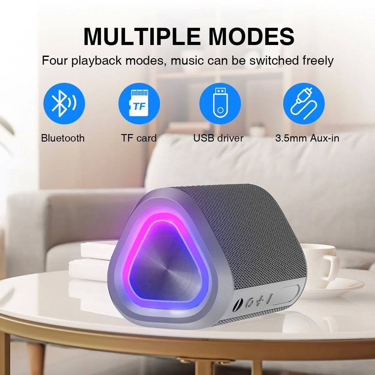 Experience Unmatched Sound Quality with Our Portable Bluetooth Speaker - 24-Hour Playtime, IPX7 Waterproof, and 100 Ft Range!