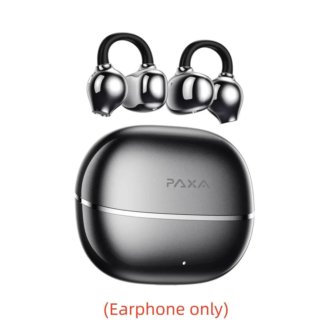 PAXA C7 Wireless Earphones with Clip-On Design, Enhanced Panoramic Sound, Comfortable Fit, and IPX5 Waterproof Rating for Work and Fitness